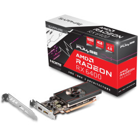 Karta graficzna Sapphire AMD Radeon RX 6400 PULSE 11315-01-20G - 1923|2321 MHz, 12 rdzeni RT, PCI Express 4.0 x16